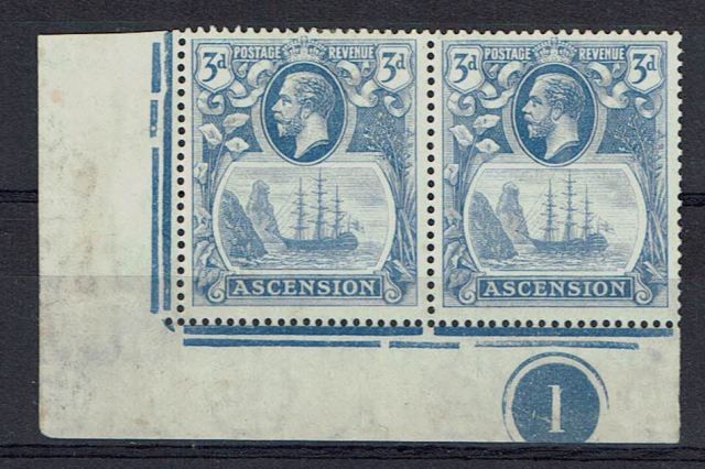 Image of Ascension SG 14/14c VLMM British Commonwealth Stamp
